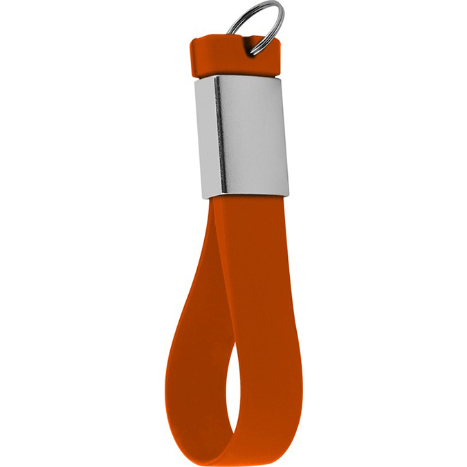usb-sil-nar_zoom USB Llavero silicon Naranja - Image 1