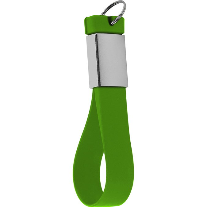 usb-sil-ver_zoom USB Llavero silicon Verde - Image 1